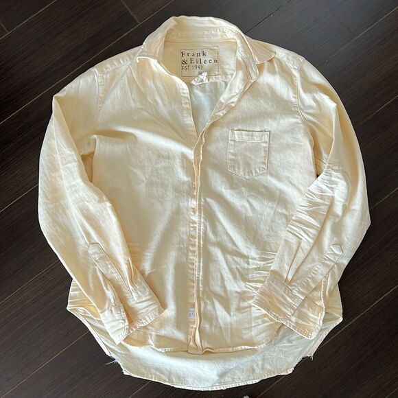 Frank & Eileen Button Up Shirt, Pale Yellow, XS - Picture 5 of 5